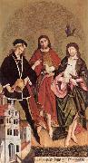 STRIGEL, Hans II Sts Florian, John the Baptist and Sebastian wr china oil painting reproduction